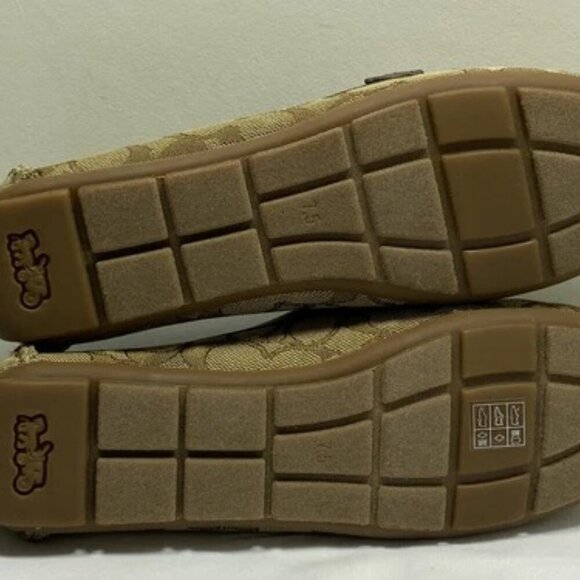 NEW COACH Women's Mona Driver Size 7.5 Signature Jacquard Cushioned Slip-On Flat - Picture 7 of 9